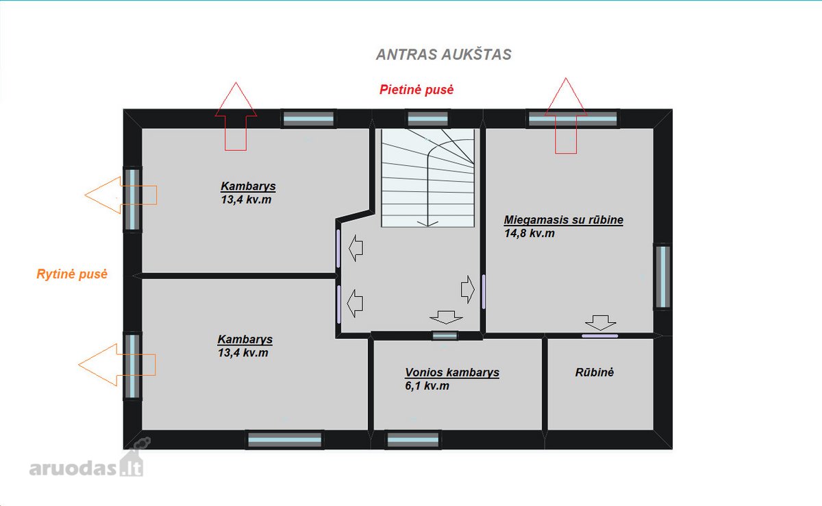 Domeikavoje, Aušros g. parduodamas 141 kv.m 2 - nuotraukos Nr. 28