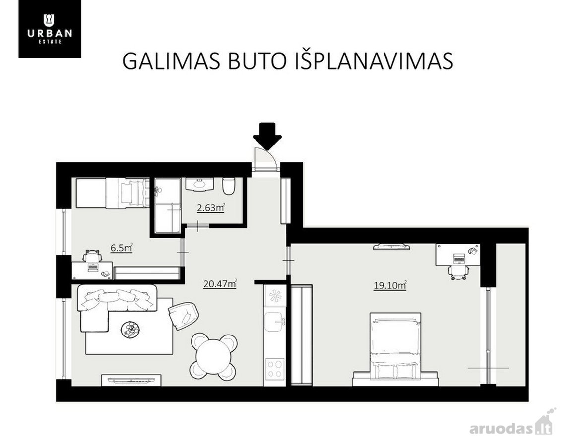 Tvarkingas, Erdvus Butas Centrinėje Miesto - nuotraukos Nr. 10