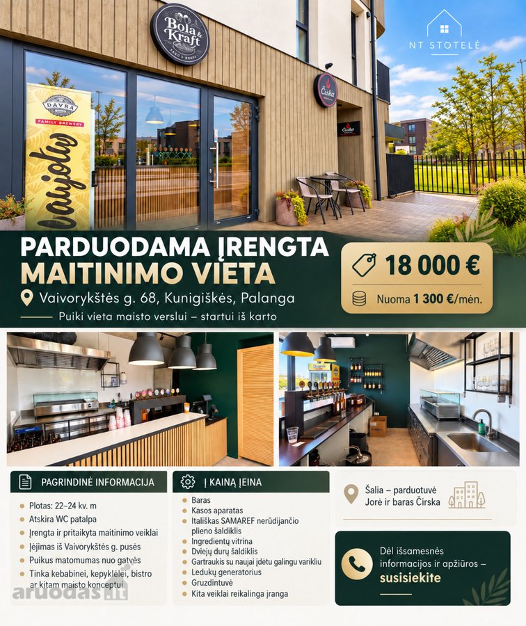 Nuomojamos įrengtos ir maitinimo veiklai - nuotraukos Nr. 9