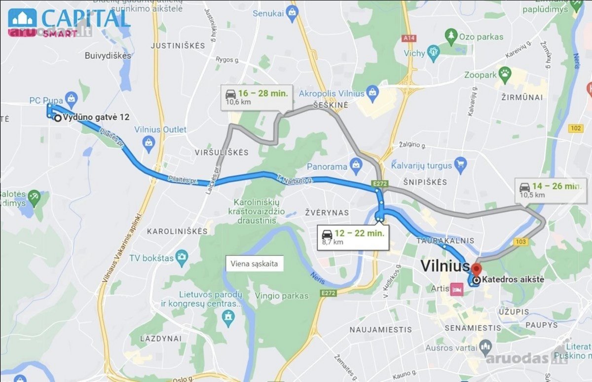 Vilnius, Pilaitė, Vydūno g., 2 kambarių butas - nuotraukos Nr. 24