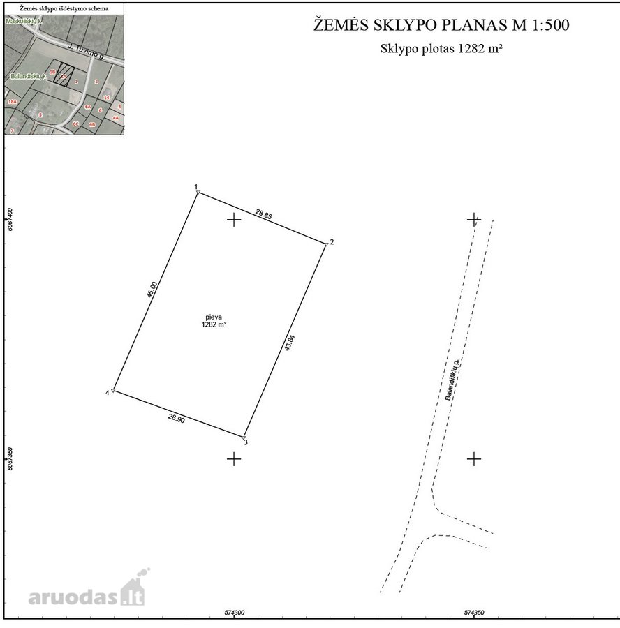 Parduodamas 0,1282 ha (12,82 aro) - nuotraukos Nr. 2