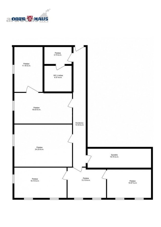 140 m² biuro patalpų nuoma su sandėliuku – - nuotraukos Nr. 2