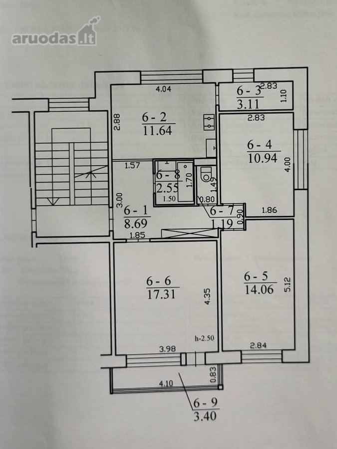 Parduodamas 3 kambarių butas renovuotame name - nuotraukos Nr. 18