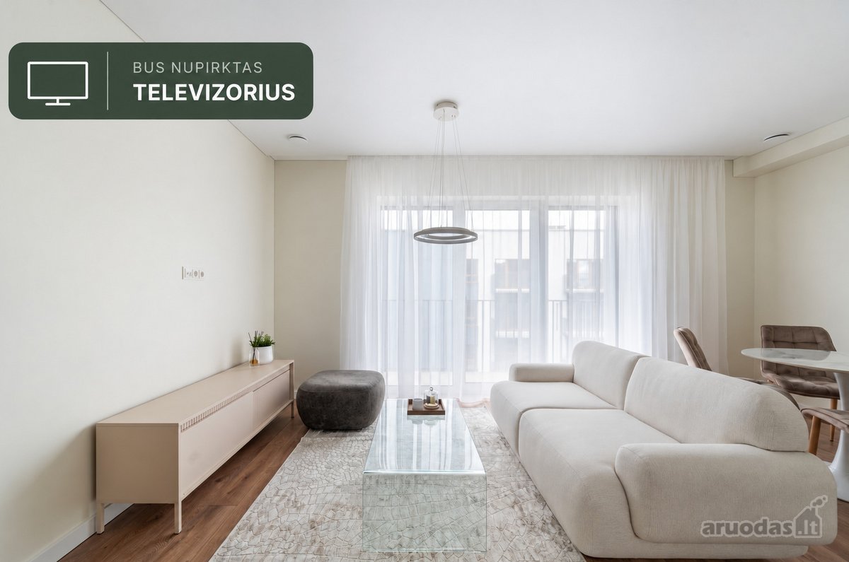 Nuomojamas šviesus ir jaukus 2 kambarių butas - nuotraukos Nr. 2