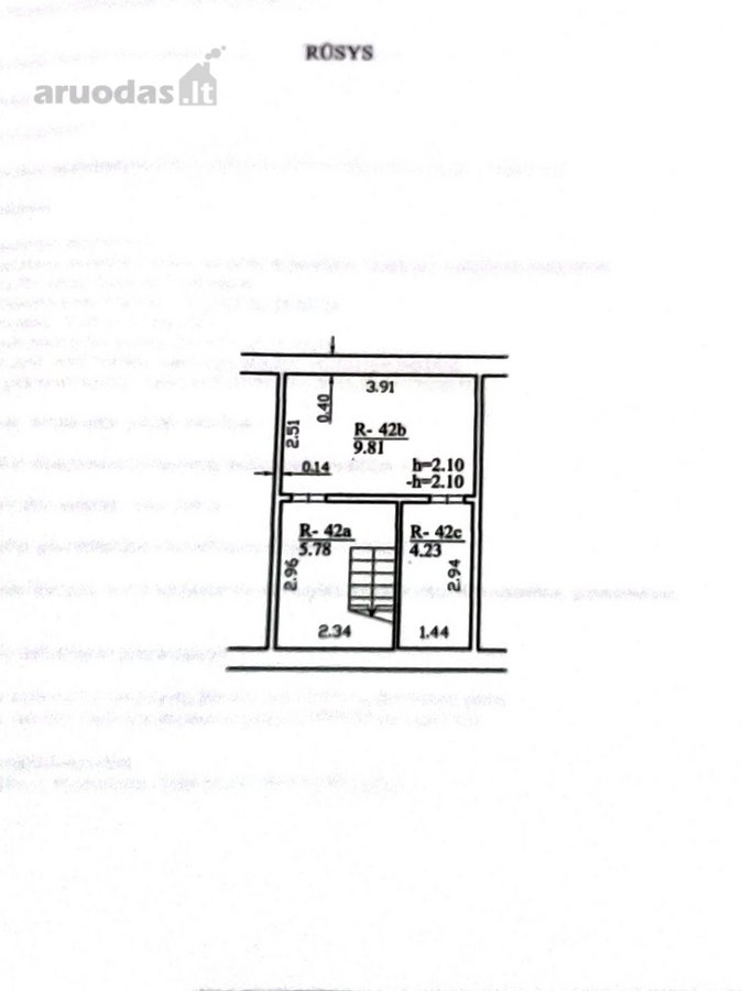 Parduodamas Atnaujintas 41,47 M2 Mūrinis - nuotraukos Nr. 3