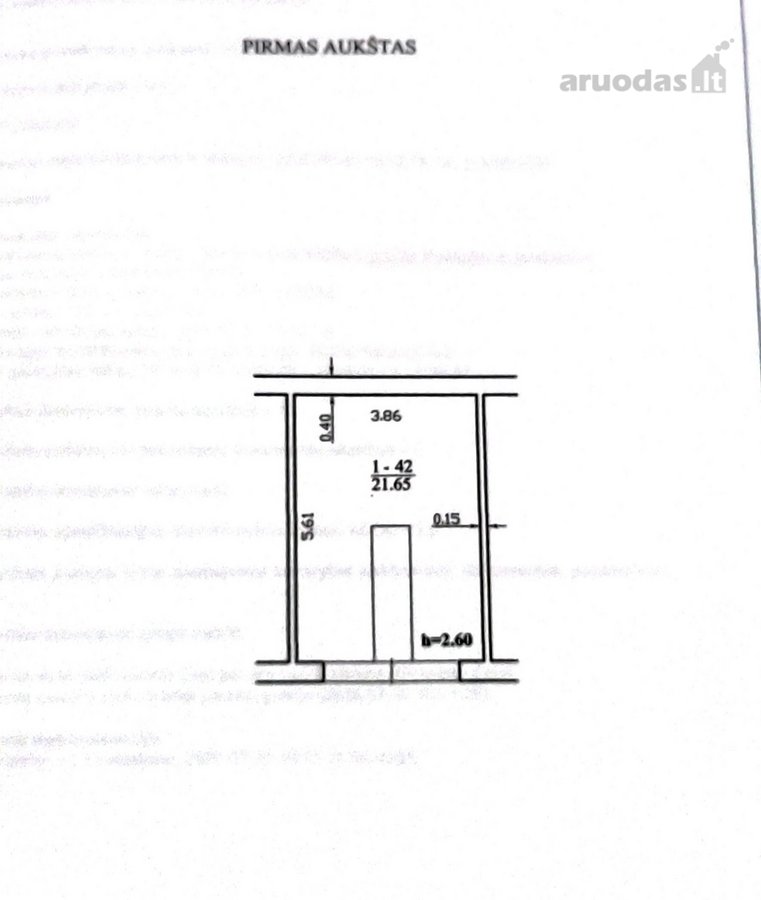 Parduodamas Atnaujintas 41,47 M2 Mūrinis - nuotraukos Nr. 2