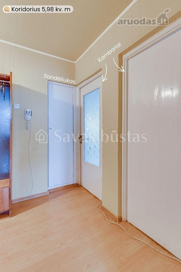 Parduodamas 2 kambarių butas Šiauliuose, - nuotraukos Nr. 10