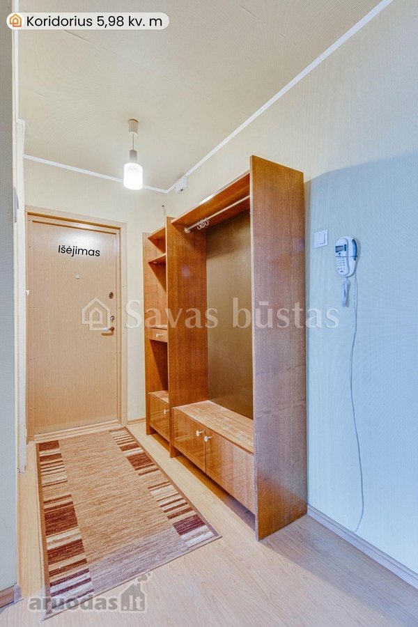 Parduodamas 2 kambarių butas Šiauliuose, - nuotraukos Nr. 12