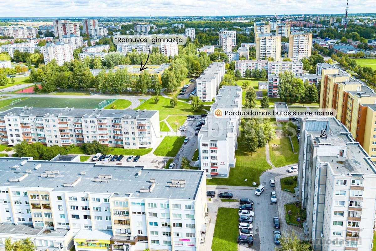 Parduodamas 2 kambarių butas Šiauliuose, - nuotraukos Nr. 18