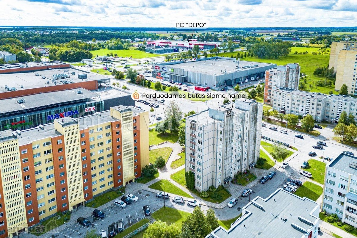 Parduodamas 2 kambarių butas Šiauliuose, - nuotraukos Nr. 19