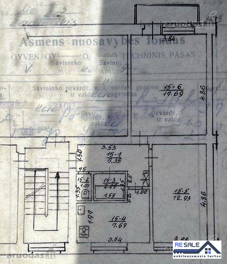 Parduodamas 2 kambarių, 46,66 kv. m butas - nuotraukos Nr. 16