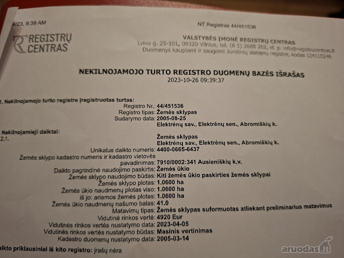 Paskirtis žemės ūkio -pagal naująjį bendrąjį - nuotraukos Nr. 9