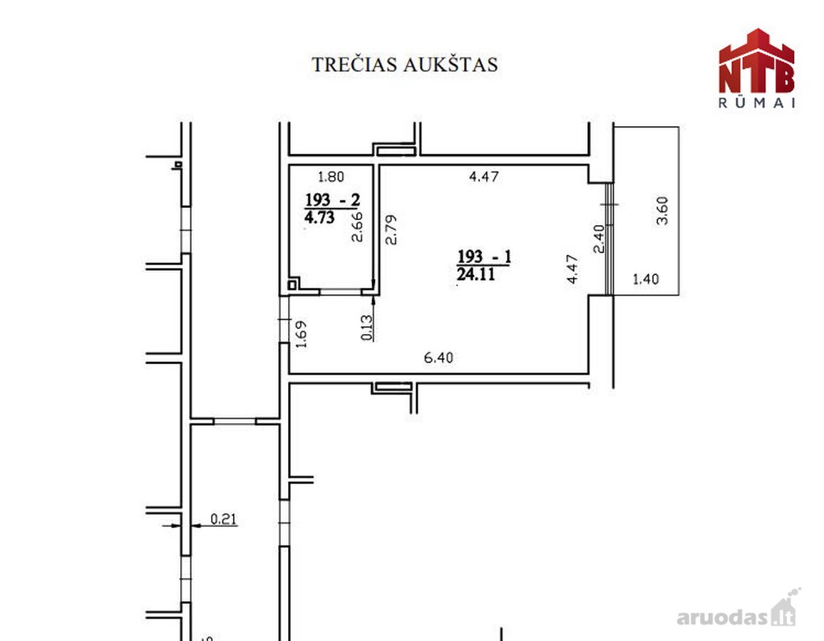 Nuomojamas Stilingas 1 Kambario Butas - nuotraukos Nr. 11
