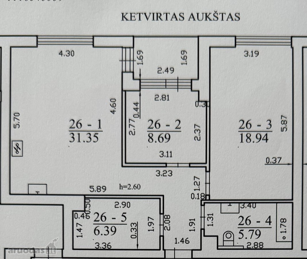 Parduodamas šviesus ir jaukus 3 kambarių - nuotraukos Nr. 15