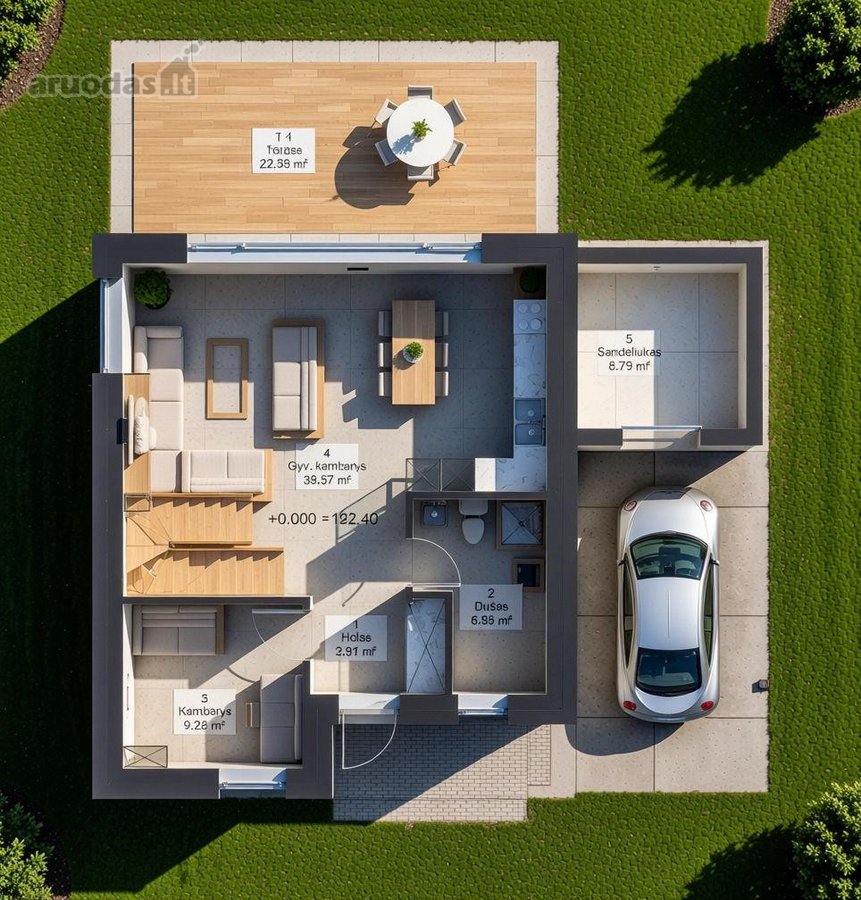 Parduodamas A++ klasės namas, pastatytas - nuotraukos Nr. 27