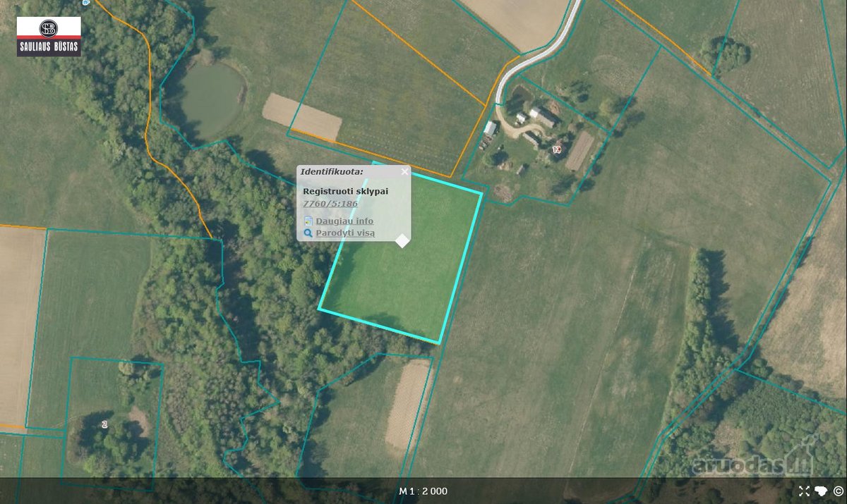 Parduodamas labai gražus 1,1000 ha žemės - nuotraukos Nr. 2
