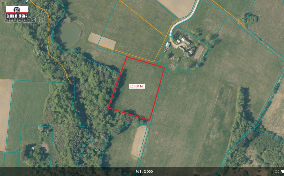 Parduodamas labai gražus 1,1000 ha žemės - nuotraukos Nr. 3