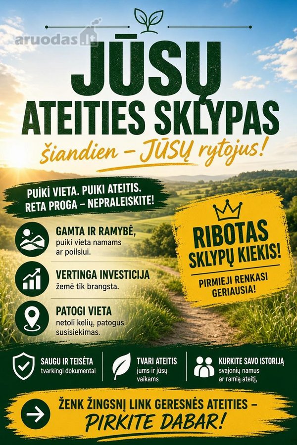 Parduodami Namų Valdos Sklypai – Galimybė - nuotraukos Nr. 2