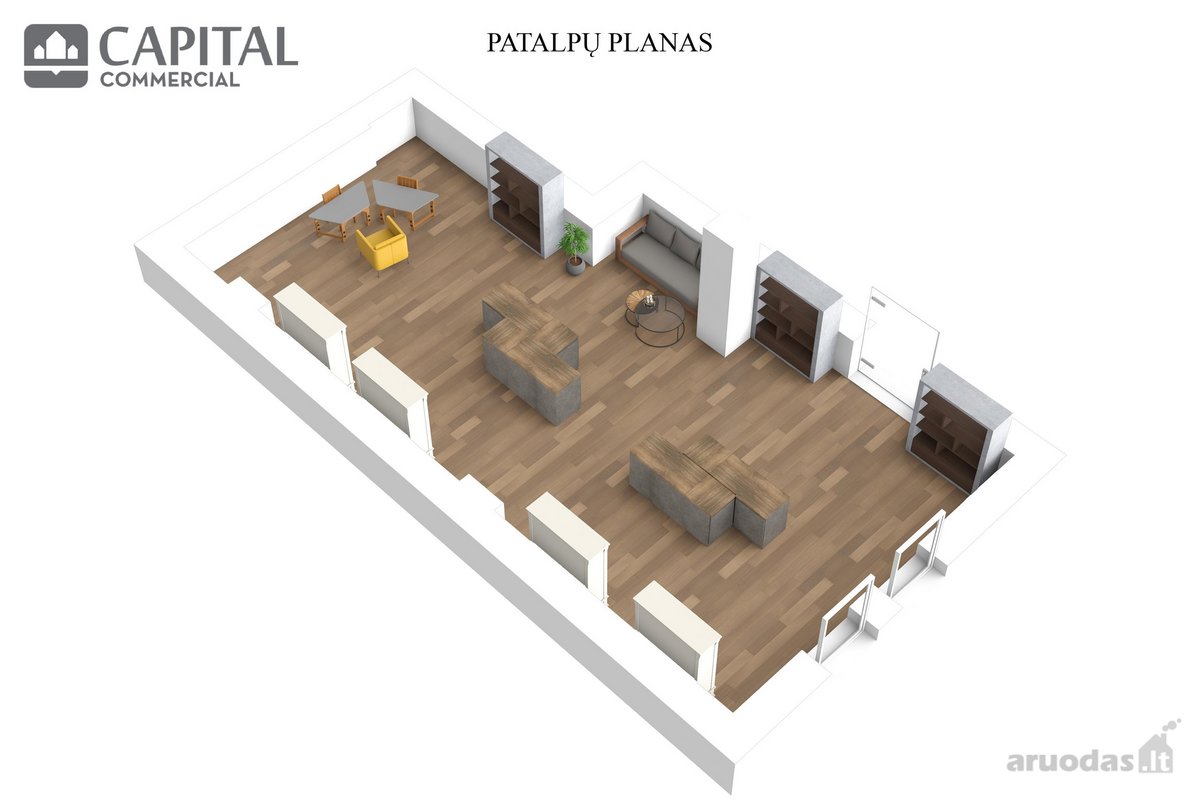 Parduodamos komercinės patalpos pirmoje - nuotraukos Nr. 7