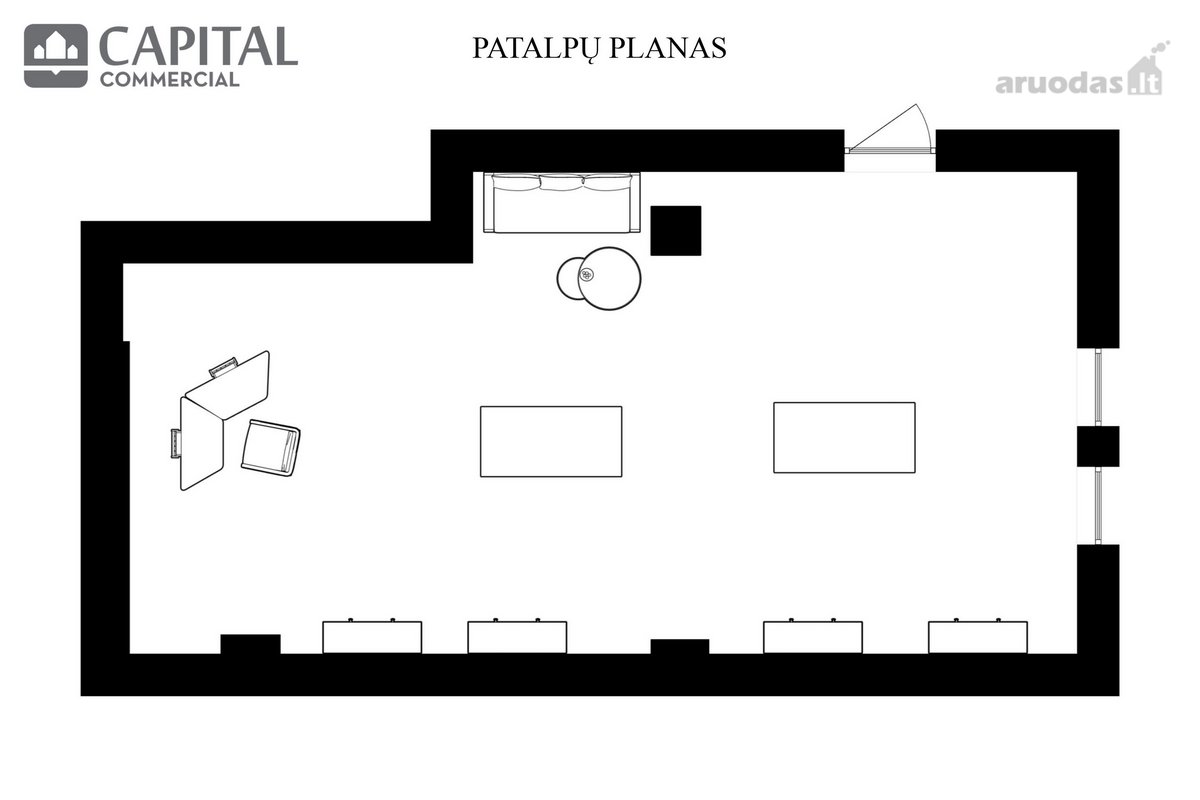 Parduodamos komercinės patalpos pirmoje - nuotraukos Nr. 8