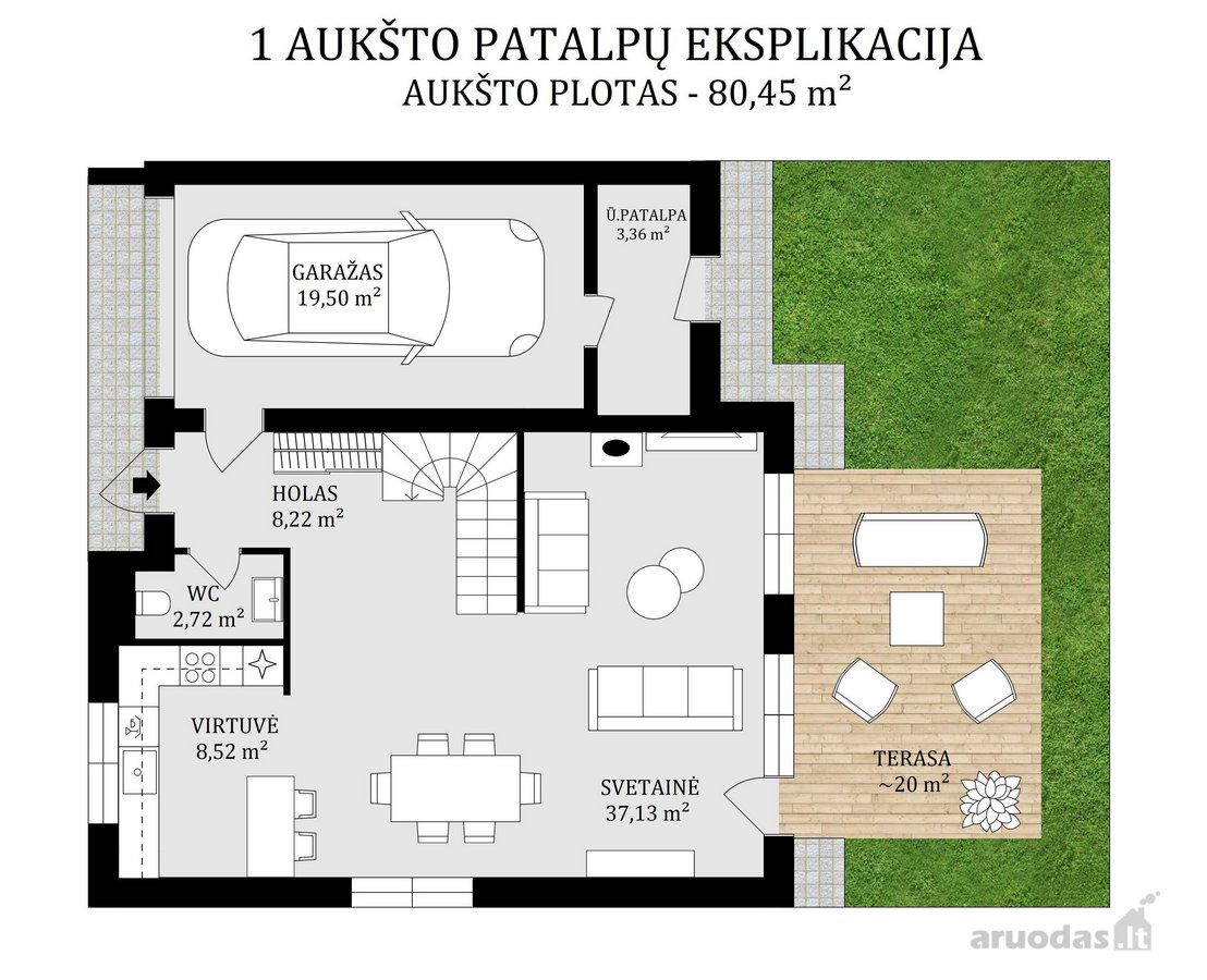 Naujas modernių kotedžų kvartalas Trakų - nuotraukos Nr. 6