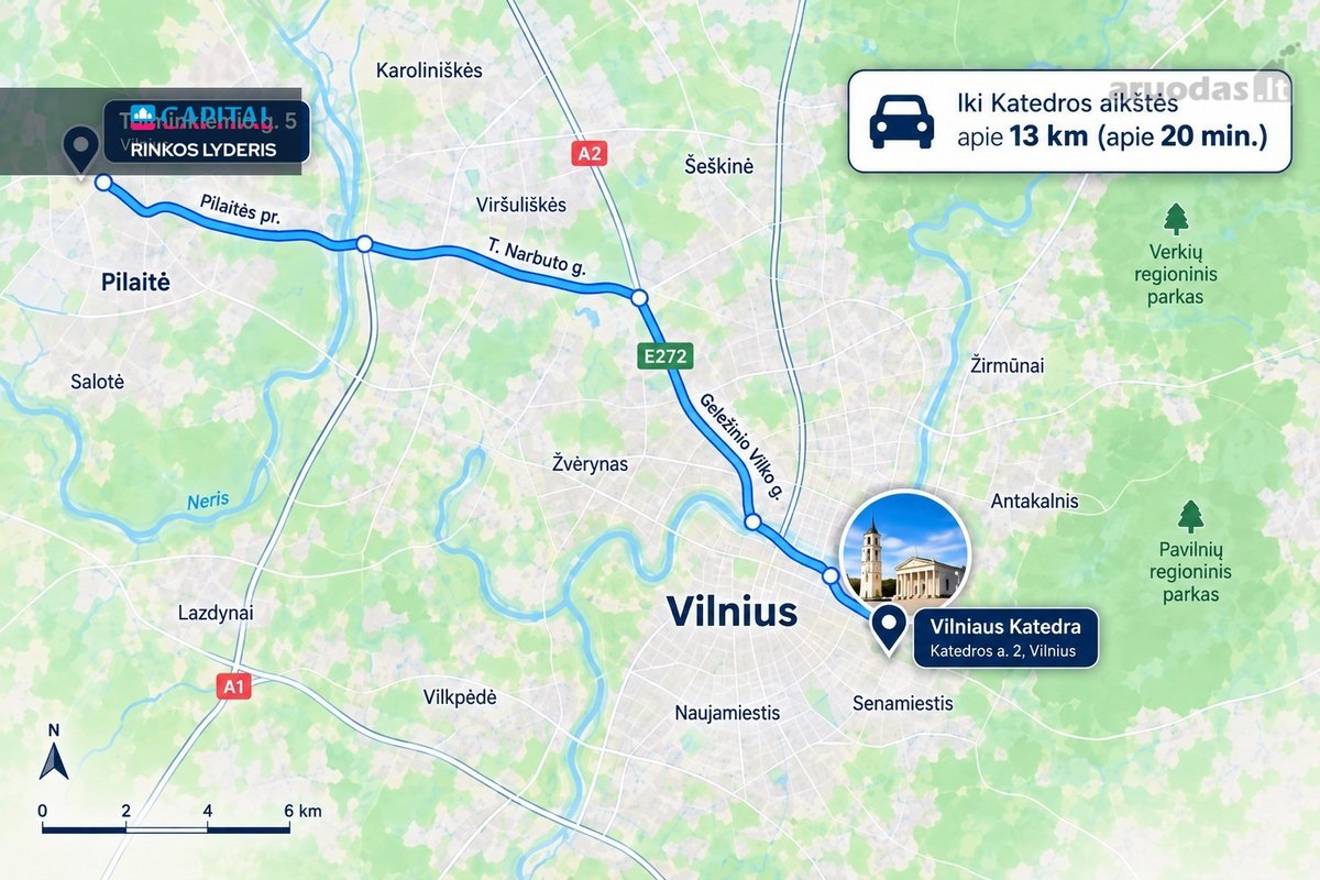 Nuomojamas Tvarkingas, Erdvus Ir Šviesus Butas. - nuotraukos Nr. 17