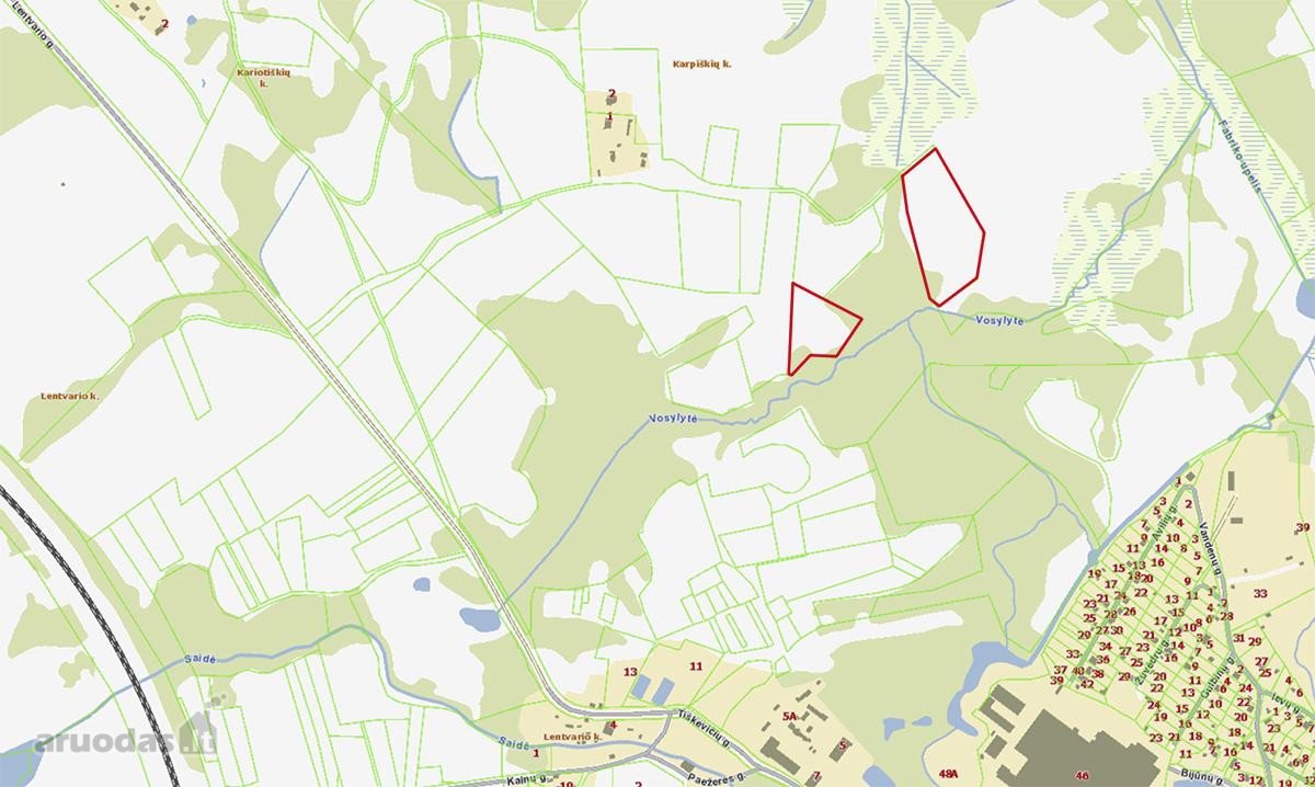 Parduodami 2, bendro 2,29 ha ploto, žemės - nuotraukos Nr. 22