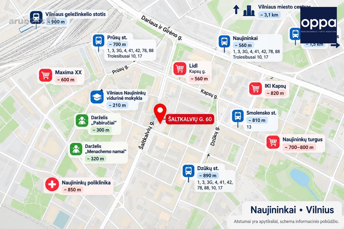 Nuomojamas 1 Kambario Butas Naujininkuose  - nuotraukos Nr. 10