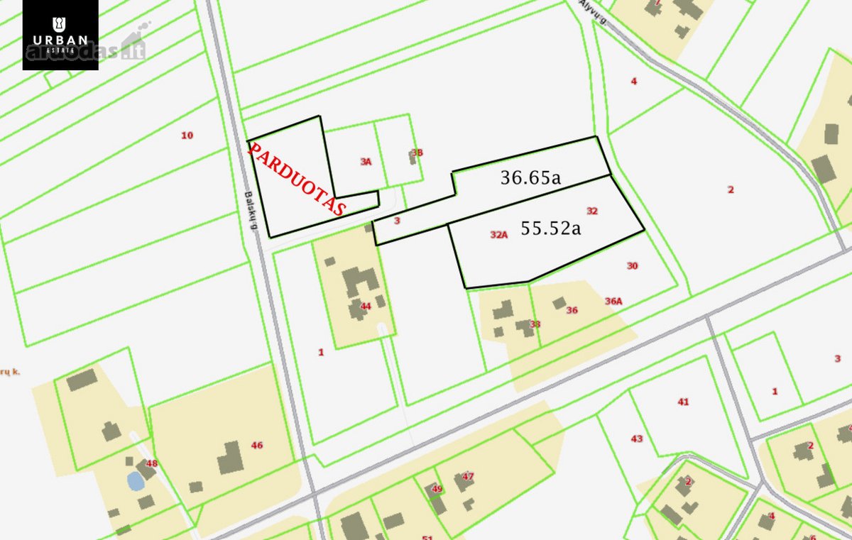 Parduodamas Namų Valdos 36.65 Arų Sklypas - nuotraukos Nr. 5