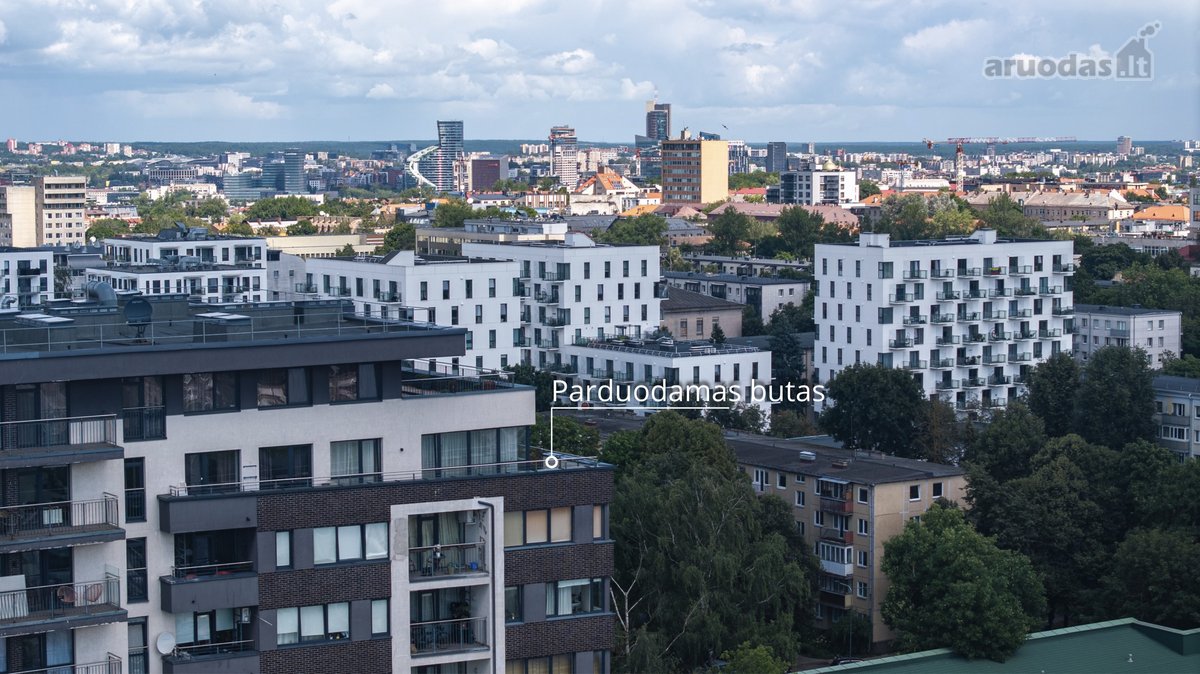 Virš Naujamiesčio stogų parduodamas butas su - nuotraukos Nr. 19