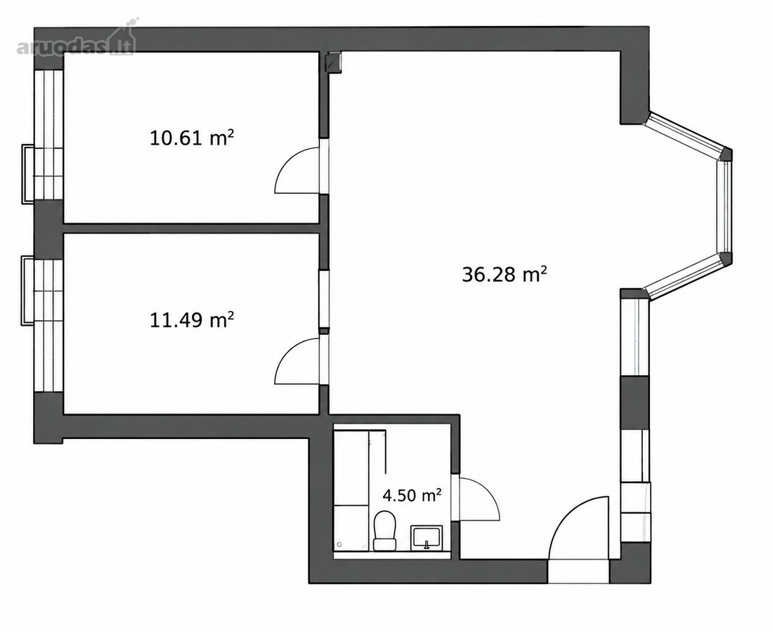 Naujai Įrengtas 3 Kambarių Butas  - nuotraukos Nr. 7