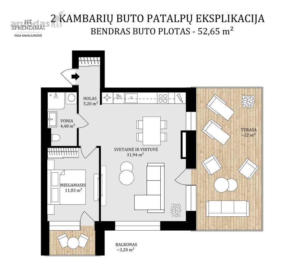 Mažaaukščių gyvenamųjų namų kvartale "Bitėnų - nuotraukos Nr. 16