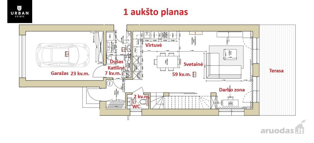 Erdvus Butas Su Garažu! - nuotraukos Nr. 24