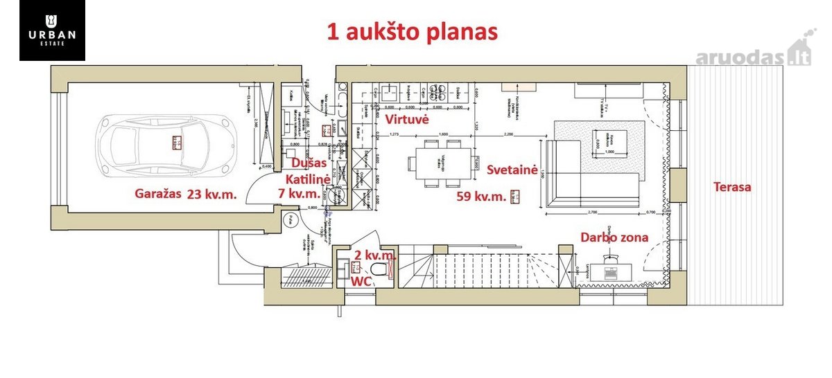 Erdvus Butas Su Garažu! - nuotraukos Nr. 23