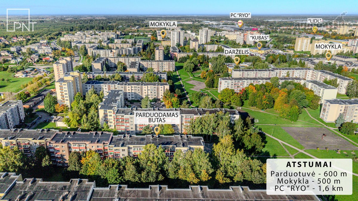 Parduodamas įrengtas 3 kambarių butas - nuotraukos Nr. 24