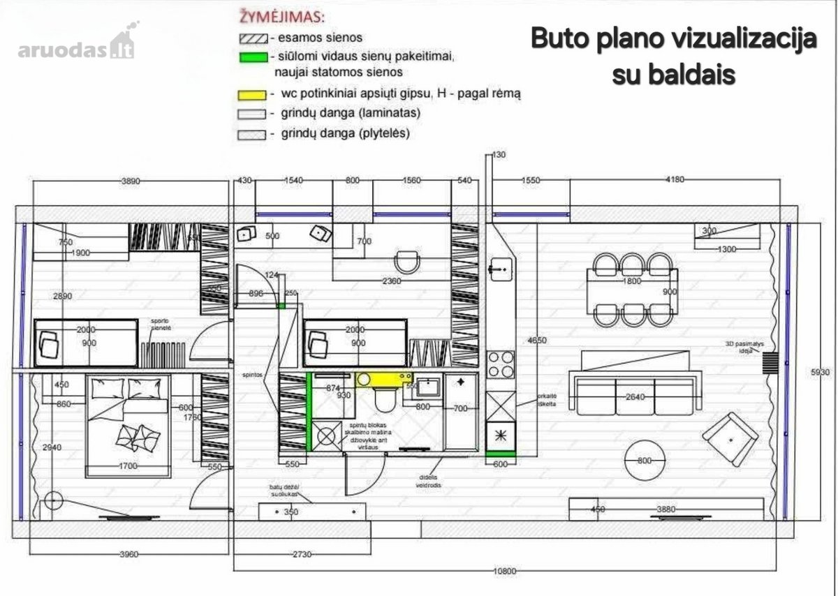 Parduodamas erdvus ir šviesus 4 kambarių - nuotraukos Nr. 28