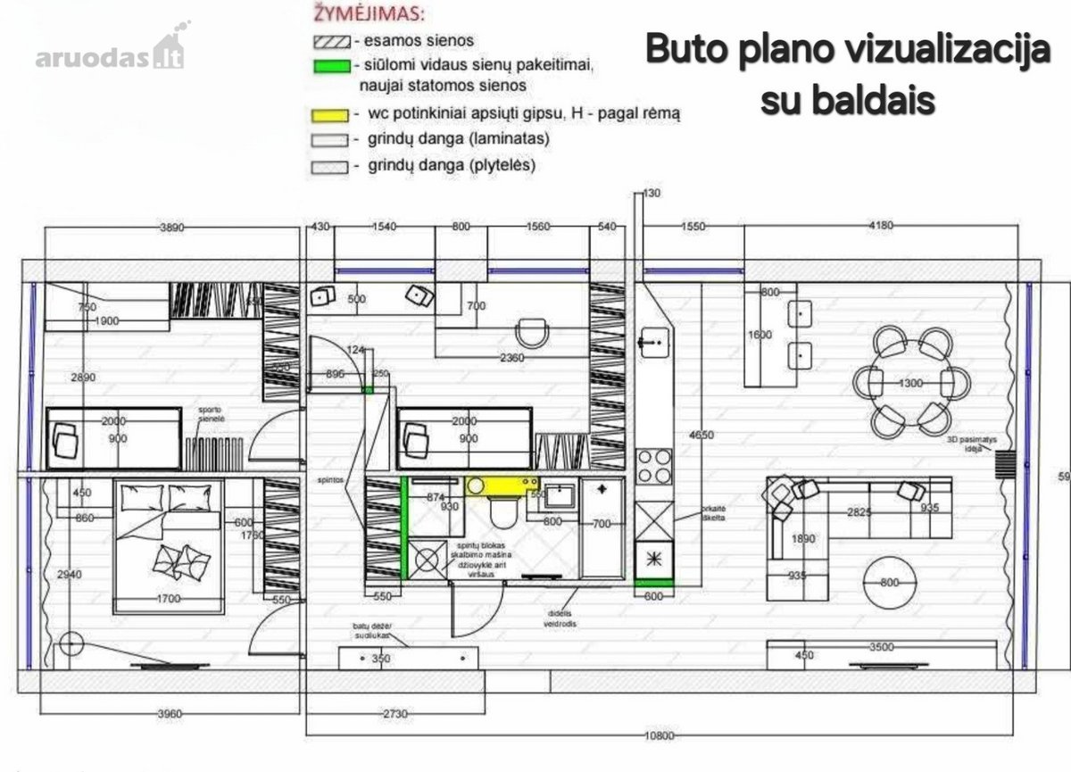 Parduodamas erdvus ir šviesus 4 kambarių - nuotraukos Nr. 29