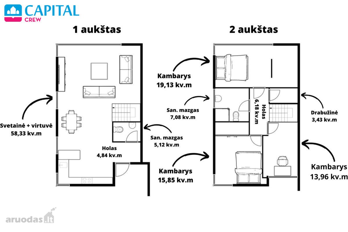 Didžiuosiuose Gulbinuose, Gyvenamųjų Namų - nuotraukos Nr. 20