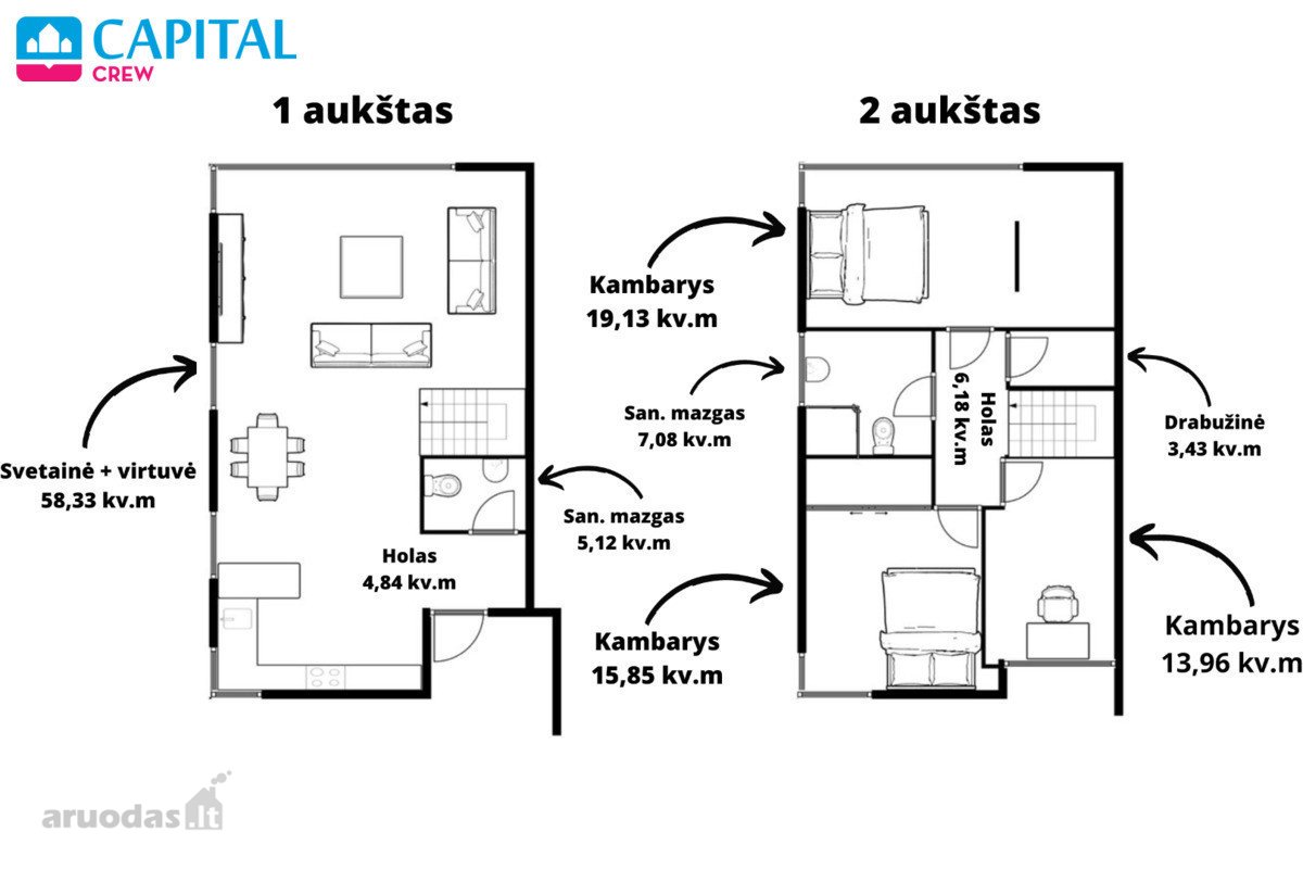 Didžiuosiuose Gulbinuose, Gyvenamųjų Namų - nuotraukos Nr. 22