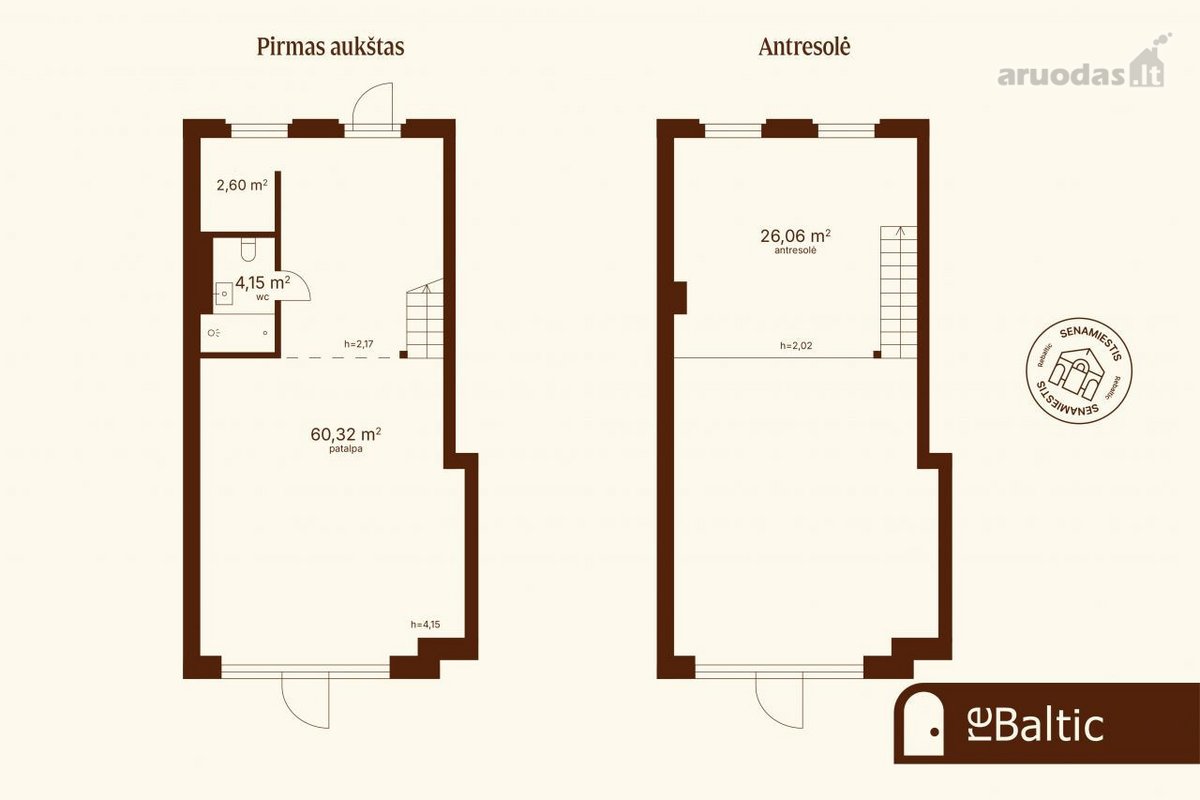 Prestižinės, šviesios ir puikiai įrengtos 93 - nuotraukos Nr. 16