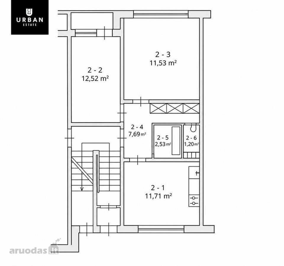 Erdvus Ir Tvarkingas 2 Kambarių Butas Alantos - nuotraukos Nr. 15
