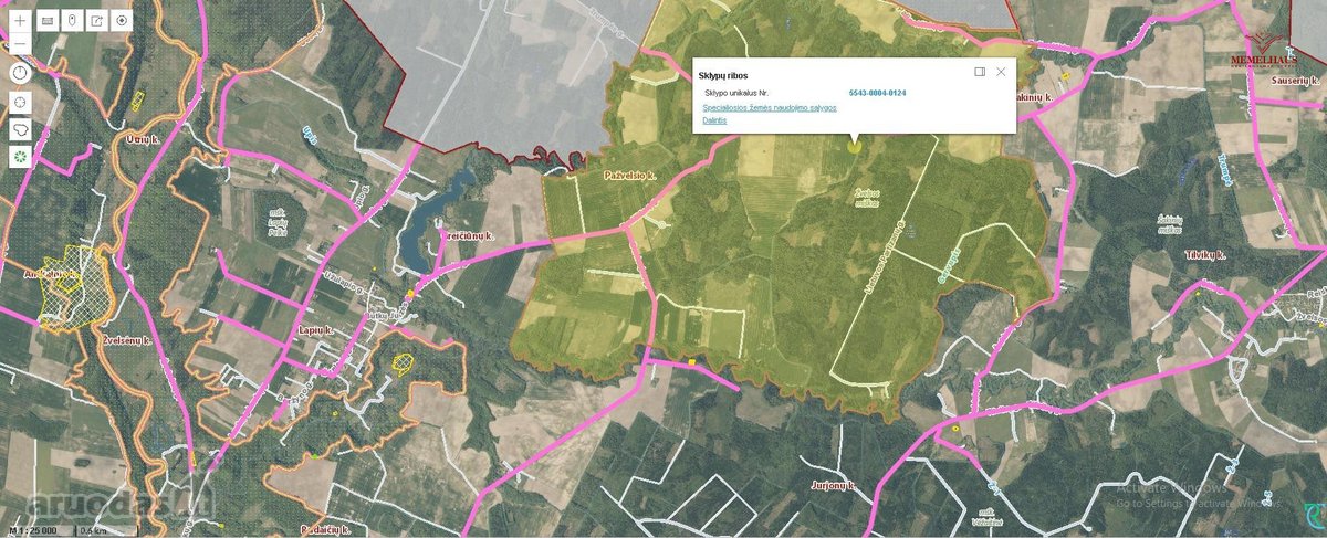 Parduodamas 1,51 Ha Žemės Sklypas Klaipėdos R - nuotraukos Nr. 2