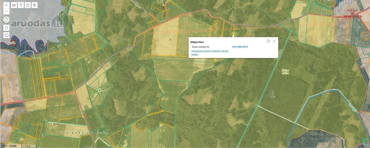 Parduodamas 1,51 Ha Žemės Sklypas Klaipėdos R - nuotraukos Nr. 3