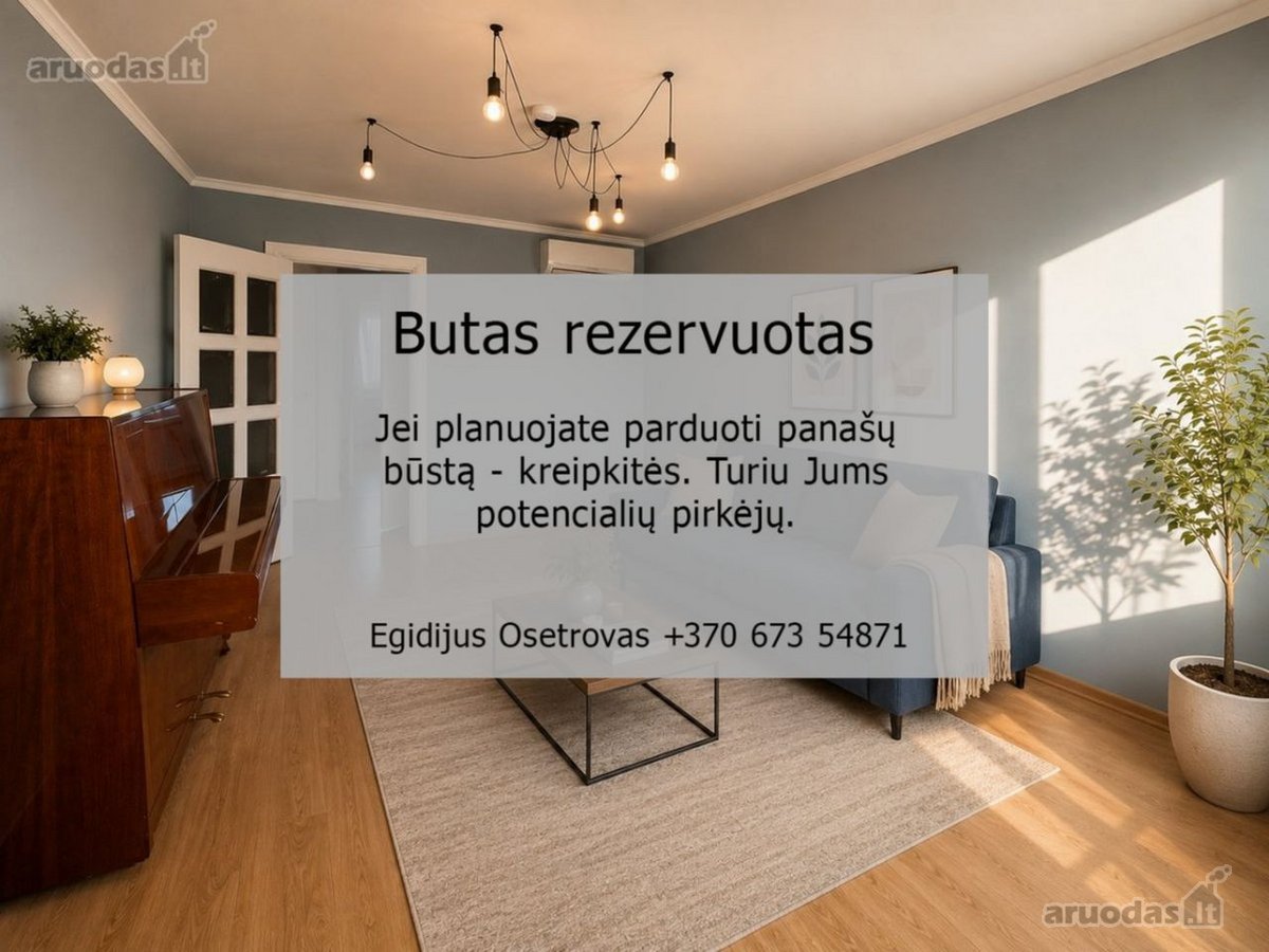 Parduodamas jaukus dviejų atskirų kambarių - nuotraukos Nr. 2