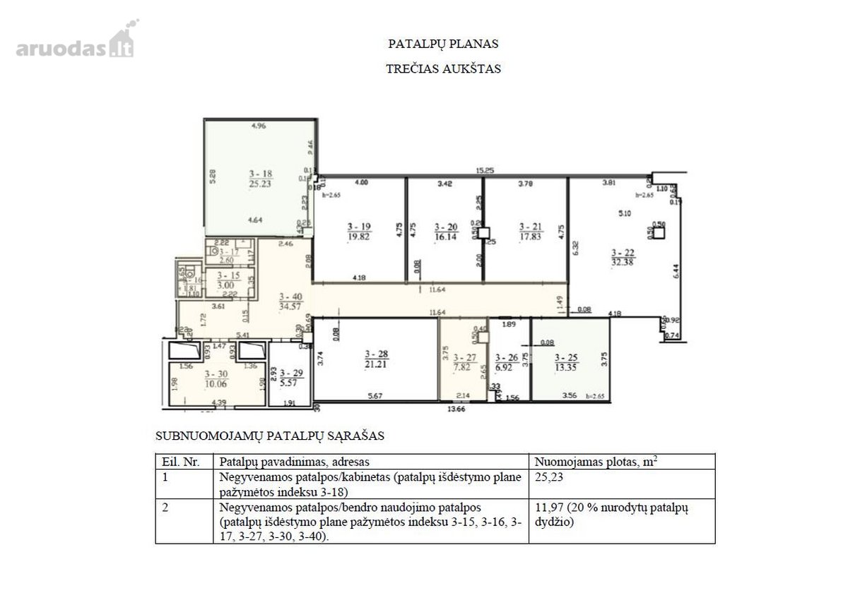 Nuomojamos 50,55 m² ploto biuro patalpos - nuotraukos Nr. 14