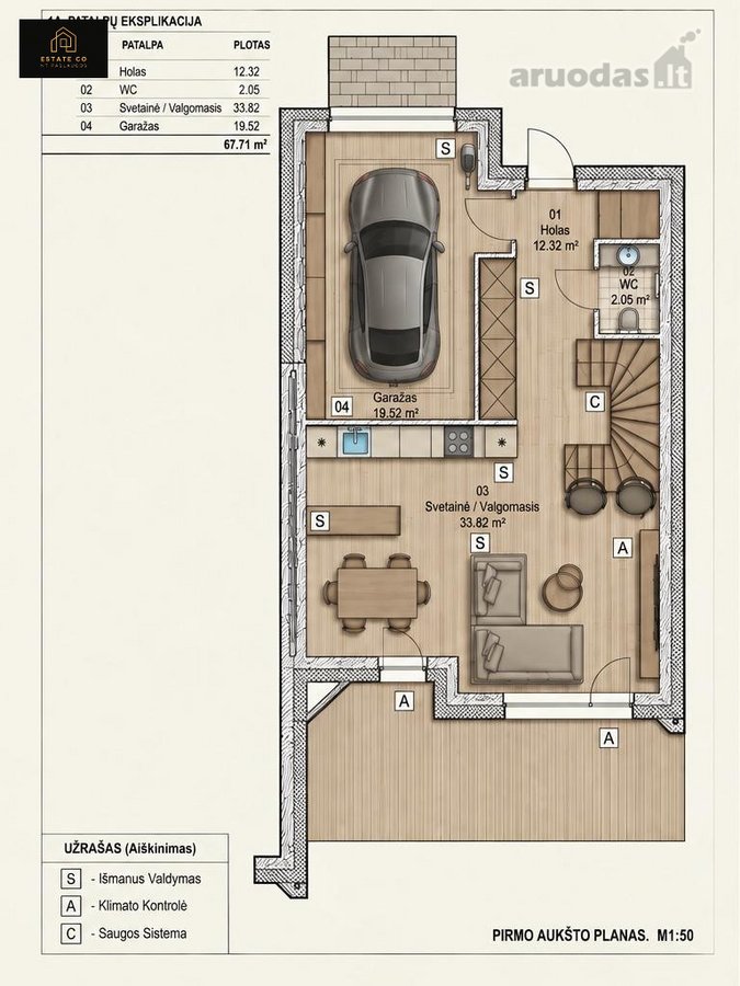 Išnuomojamas Pilnai Įrengtas Namas Uždarame - nuotraukos Nr. 19