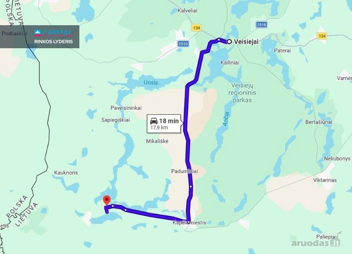 Parduodamas 1,1 Ha Sklypas Prie Ežero Lazdijų - nuotraukos Nr. 5