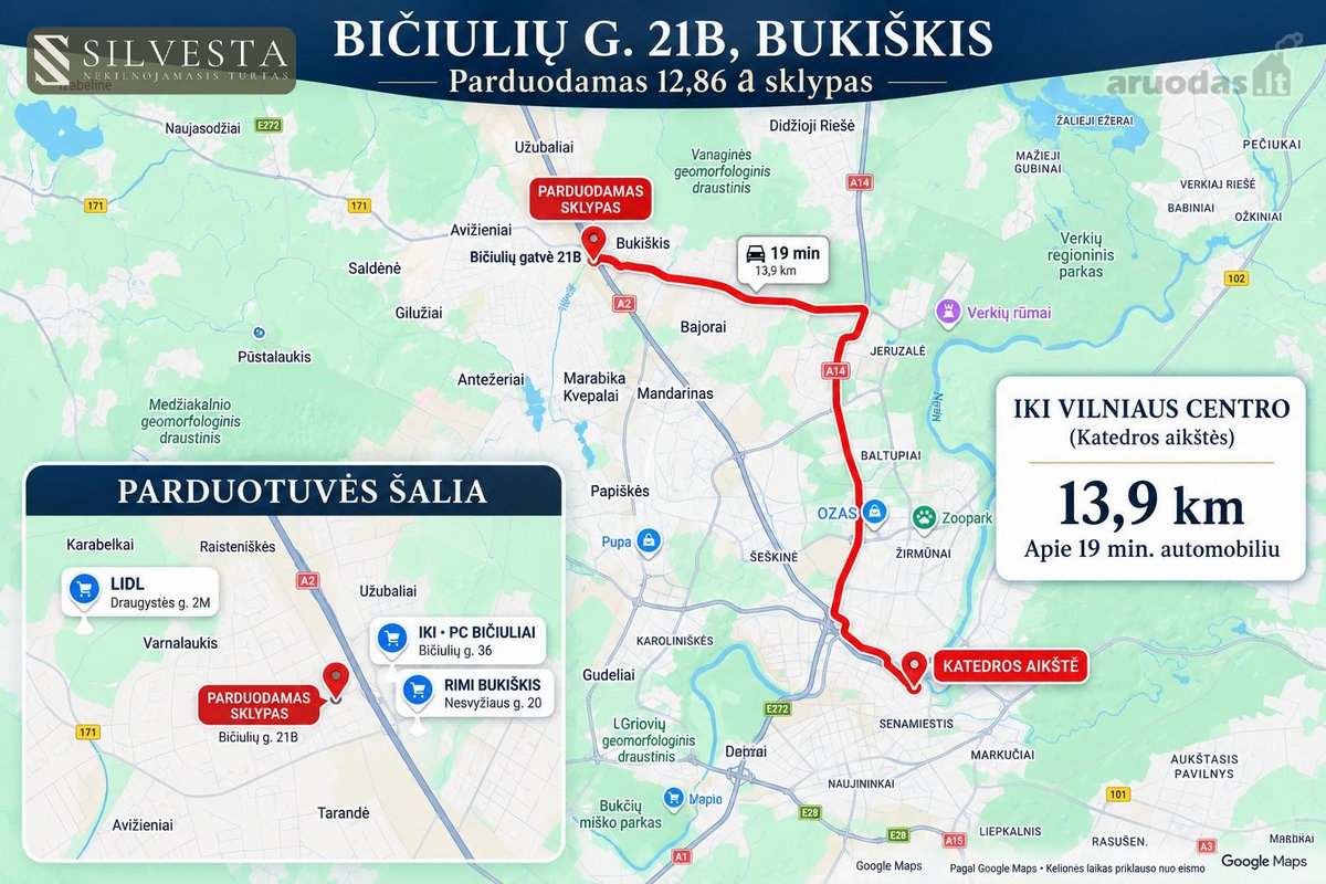 Parduodamas 12,86 A Sklypas Bukiškyje, - nuotraukos Nr. 4