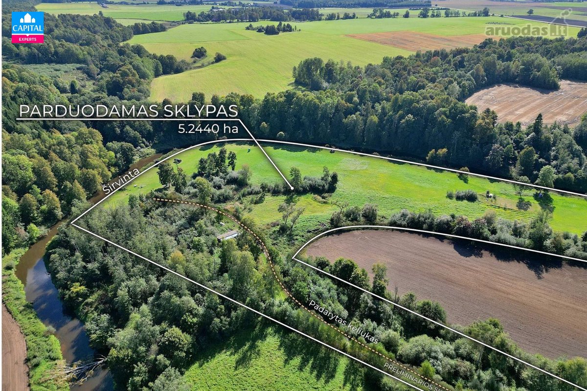 Parduodamas 5,244 Ha Sklypas Širvintos Upės - nuotraukos Nr. 5
