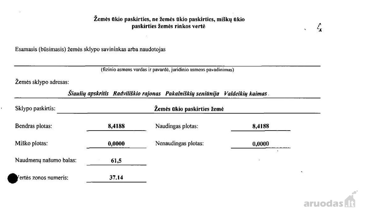 Parduodamas išskirtinėje vietoje 8.1488 ha - nuotraukos Nr. 9